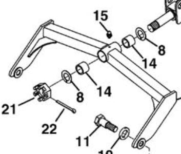 Jacobsen AR250 Rear Deck Pivot Assembly — 4125180